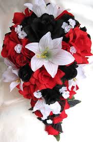 We did not find results for: 17 Piece Package Wedding Bouquet Bridal Silk Flowers Red Black White Lily Set Ebay