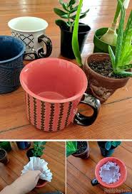 Make A Mug Into A Planter By Drilling Drainage Holes With A Diamond Bit Plant Pot Diy Planting Pots Ceramic Pots