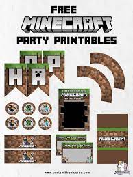 Homemade labels make sorting and organization so much easier. Free Minecraft Party Printables
