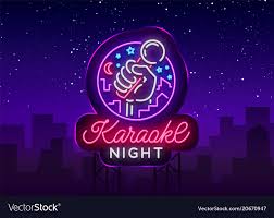Resultado De Imagenes De Google Para Https Cdn3 Vectorstock Com I 1000x1000 09 47 Karaoke Night Neon Sign Luminous Logo Vector 206709 Neon Signs Neon Karaoke