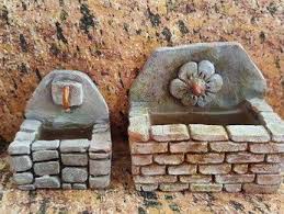 Tuto Comment Faire Une Fontaine Rectangulaire Accessoire De Creche Creche De Noel Fimo Creche Creche De Noel Fait Maison