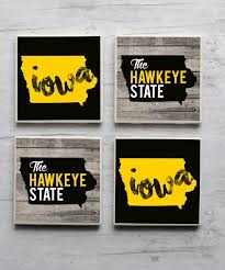 Iowa Iowa Coasters Iowa Hawkeyes University Of By Igotcrafts Iowa Hawkeyes Diy Iowa Gifts Handmade Coasters