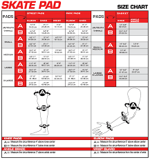 Sydney Derby Skates Size Charts