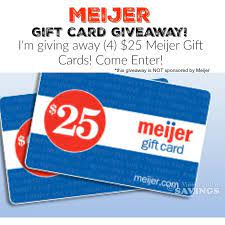 We currently accept all major us credit and debit cards, including. Meijer Gift Card Giveaway 4 25 Gift Cards