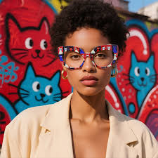 Red Cat-eye Balance Eyeglasses