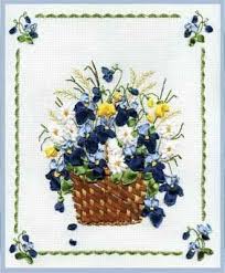 I've less experience with that than cross stitch, which i've influence particular, we meaning look at silk ribbon embroidery, which has a tantalizing narrative, and was time and again used as accents on the. Panna Flower Basket Ribbon Embroidery Kit 123stitch