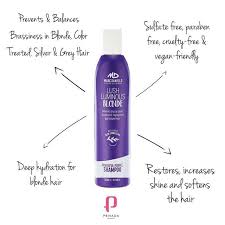 Take Your Hair From Brassy To Beautiful Marc Daniels 1 Purple Toning Shampoo And Conditioner Will Leave Your Hair Lo Toning Shampoo Shampoo Silver Grey Hair