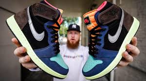 A darker shade of pink is used on the laces and the jumpman branding on the tongue while a black nylon hits the swoosh logo, collar, and tongue. Don T Buy The Jordan 1 Biohack Without Watching This Early In Hand On Feet Review Youtube