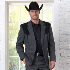 Men S Grey Boise Sportcoat Mens Western Wear Cowboy Outfit For Men Sports Coat And Jeans