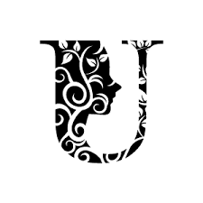 Find the perfect letter u stock photos and editorial news pictures from getty images. Graphic Design Of Flower Clipart Black Alphabet U With White Background Moldes De Letras Letras Florales Alfabeto