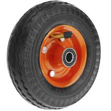 Turn the wheelbarrow upside down on the work surface with the wheel or wheels pointing up. Wheelbarrow Wheel 300 Lbs 6x2 152x50 Mm Replacement Tyre For Transport Platform Cablematic