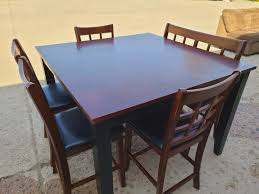 Outdoor table and chair sets. Tall Dining Table And Chair Set 380 Full House Pre Owned Furniture Facebook