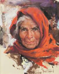 What's your colour? I love hot red and yet I am always in drab gray  clothing. I use green sparingly in my paintings yet a large field of green  grass brings tears