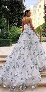27 Ultra Pretty Floral Wedding Dresses For Brides Nontraditional Wedding Dress Floral Wedding Dress Perfect Wedding Dress