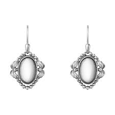 2022 Heritage Earrings In Oxidised Sterling Silver