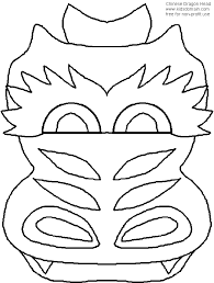 Free printable chinese dragon pattern. Dragon Template Coloring Home