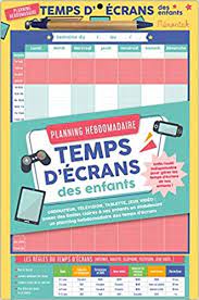 Le planning de la semaine 37 de l'année 2020, du 7 septembre au 11 septembre 2020. Planning Hebdomadaire Temps D Ecrans Des Enfants Memoniak 2020 Amazon De Editions 365 Fremdsprachige Bucher