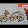 Koleksi 93 gambar sketsa motor drag jupiter terbaik motor jepit. 1