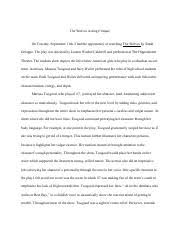 Article critiques can be referred to as objective types of analysis of scientific or literary pieces. The2000 The Wolves Acting Critique 1 Pdf The Wolves Acting Critique On Tuesday September 11th I Had The Opportunity Of Watching U200bthe Wolves U200bby Course Hero