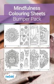 The mindful art therapy presented in this book places inner contemplation, openness and visual language at its centre whether you're new to the benefits of art therapy or have been coloring for years, you'll find your inner calm and creativity with stress less coloring: Mindfulness Colouring Sheets For Children Bumper Pack Mindfulness Colouring Mindfulness Colouring Sheets Mindfulness