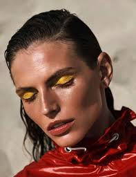 Karlina Caune Is A Beach Beauty For Elle France Beach Beauty Beauty Summer Beauty
