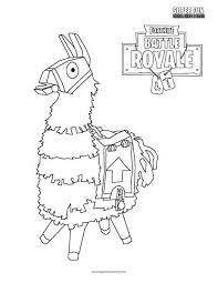 Llama Fortnite Coloring Page Super Fun Coloring Cool Coloring Pages Animal Coloring Pages Kids Printable Coloring Pages