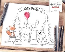 Coloring Page Buffalo Plaid Woodland Instant Download Lumberjack Birthday Party Lumberjack Birthday Party Birthday Party Activities Lumberjack Birthday