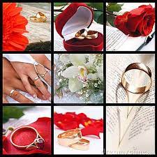 Wedding Collage With Gold Rings And Flowers Wedding Collage Wedding Flower Bouquet Wedding