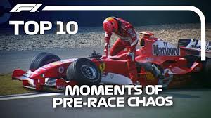 Top 10 Moments Of Pre Race Chaos F1 Video Racing In This Moment