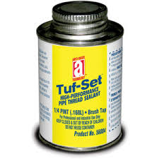 It is made from green dye. 1 4pt Brush Top Can Blue Tuf Set Hvac Pipe Thread Sealant Fastenal