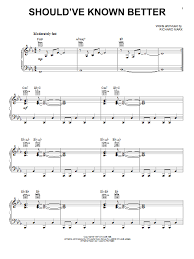 Richard marx & daisy fuentes live. Richard Marx Should Ve Known Better Sheet Music Pdf Notes Chords Rock Score Piano Vocal Guitar Right Hand Melody Download Printable Sku 77615