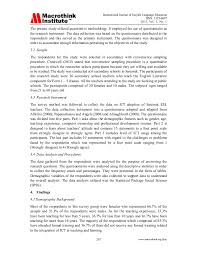Research methods are split broadly into quantitative and qualitative methods. An Example Of A Quantitative Research Design