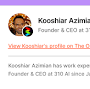 Profile Picture of Kooshiar Azimian - Founder & CEO at 310 AI - The Org (@theorg.com) on Google
