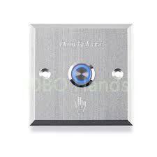 door button with blue led backlight metal exit switch button door release for electric lock access control s access control access control system electric lock