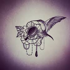 Bird And Flower Tattoo Small Bird Flower Jewel Bead Tattoo Design Jewel Tattoo Lotus Flower Tattoo Dreamcatcher Tattoo