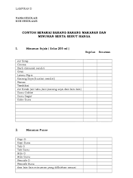 Contoh makanan sehat dan tidak sehat. Lampiran Menu Sebut Harga Kantin