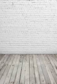 Amazon Com 5x7ft White Brick Wall Photography Backdrop Light Grey Wood Floor Photo Backgrounds For Child White Brick Walls Wall Backdrops Brick Wall Backdrop