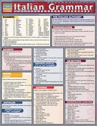 italian grammar laminate reference chart by liliane arnet