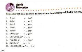 37 full pdfs related to this paper. Tolong Bantu Aku Sahabat Brainlyjawab Soal Mtk Tentang Satuan Volume Ditulispakai Caranyadikumpulin Brainly Co Id