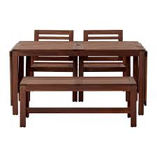 Applaro Tisch 2 Armlehnstuhle Bank Aussen Fur Draussen Braun Las Ikea Osterreich Essplatz Im Freien Ikea Outdoor Garten Essgruppe