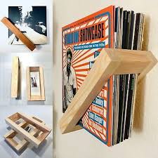 Wandhalterung Regal Konsole Aus Holz Fur Vinyl Schallplatten Und Bucher Ebay Vinyllagerung Schallplatten Regal Hifi Regal Holz