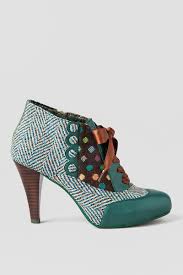 Poetic License Shoes Betseys Buttons Oxford Heel In Teal