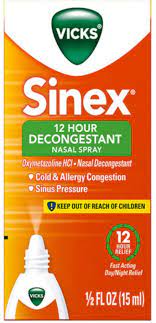 Vicks Sinex Nasal Spray 12 Hour 0 50 Oz Tiendamia Com