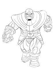 Thanos carries the deviants gene and as such shares the appearance of the eternal. Thanos Coloring Pages Best Coloring Pages For Kids