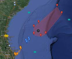 This sky map shows the u.s. Crs 6 Launch Hazard Area Map Spacex