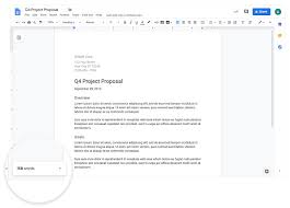We did the research and found out! Google Docs Will Soon Show You Word Counts While You Type The Verge