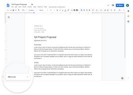 If you need to write the text as per the word count guideline, you should show it on the screen all the time. Google Docs Will Soon Show You Word Counts While You Type The Verge
