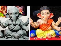 Ganesh murti home decoration painting are available. Ganesh Idol Painting Full Process Shadu Mati Murti Painting Exclusive By Kreativevisionfilms Youtube