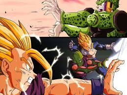 Vegeta and android 18 wallpaper, dragon ball, dragon ball z, full length 5340x4500px movie, dragon ball super: Dragon Ball Dragon Ball Z Gohan Cell Character Wallpapers Hd Desktop And Mobile Backgrounds