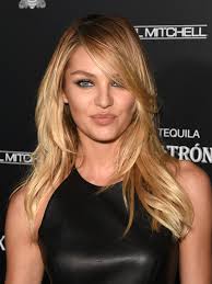 Image result for what size of curling iron barrel to get 60's hairstyles. Blonde Candice Swanepoel Flicks And Hairstyle Image 2369206 On Favim Com